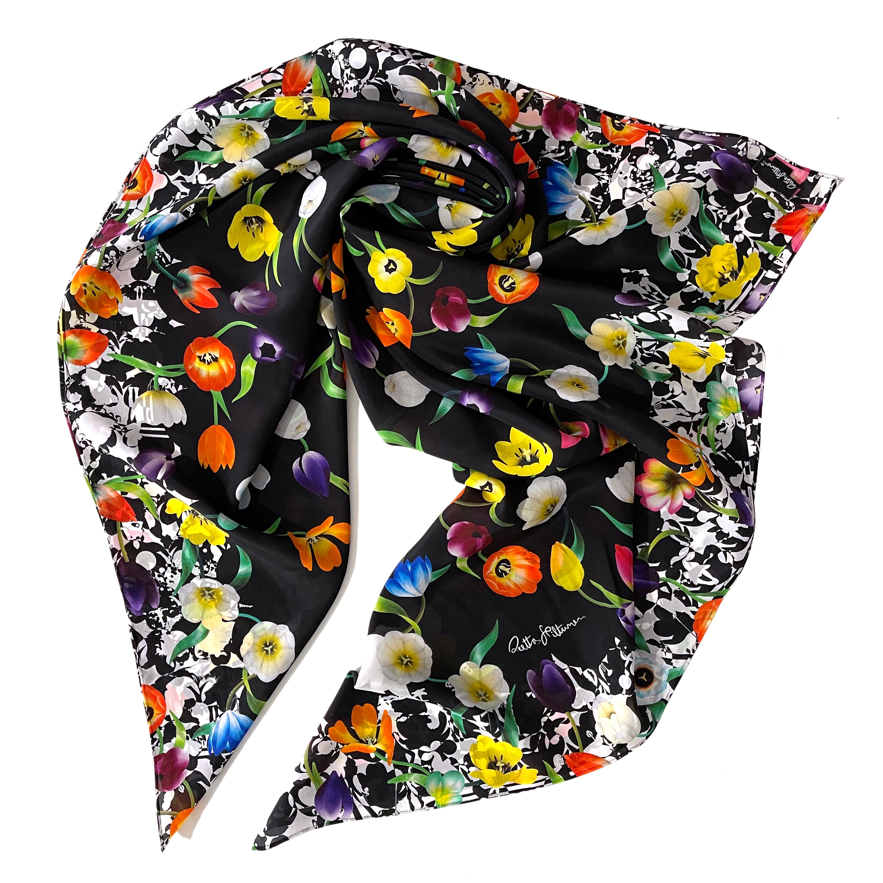 Garden of Life - Silk Scarf - shop.reettahiltunen.com