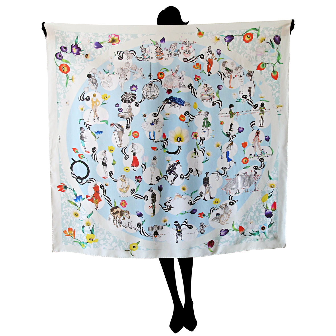 The Spiral Of Ethics silk scarves - various colours - shop.reettahiltunen.com