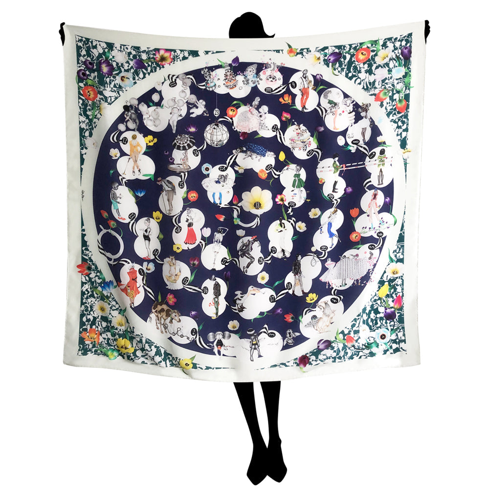 The Spiral Of Ethics silk scarves - various colours - shop.reettahiltunen.com