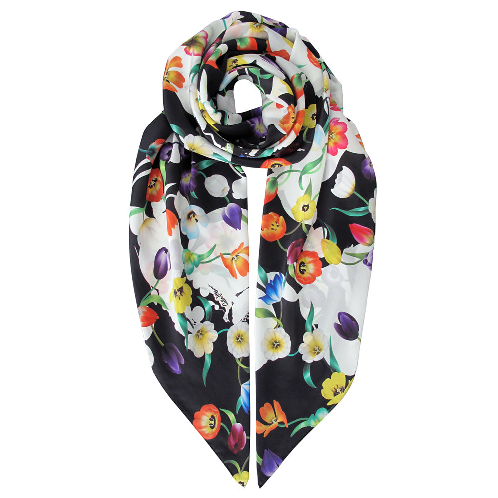 The Spiral of Life - Silk Scarf - shop.reettahiltunen.com