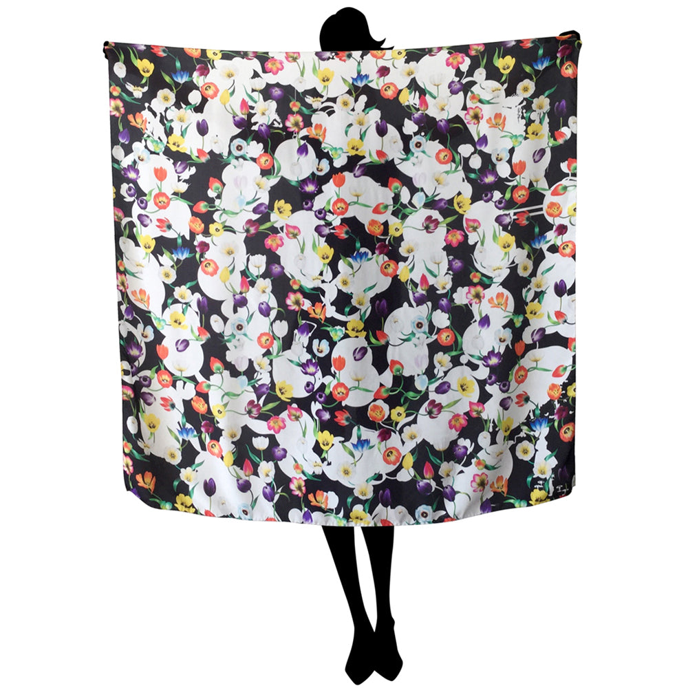 The Spiral of Life - Silk Scarf - shop.reettahiltunen.com