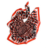 Hoop Hoop Hurray! (red/white) - Large Silk Scarf - shop.reettahiltunen.com
