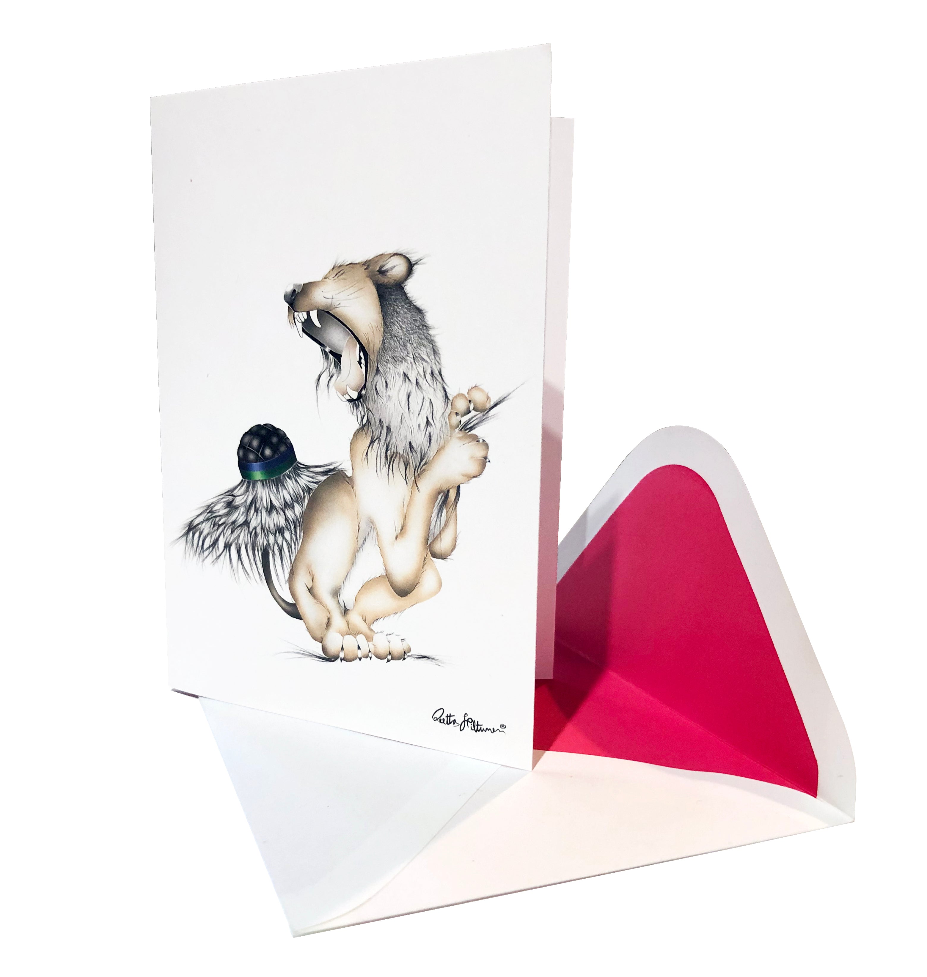 Art Greeting Card - Fashion Victim - shop.reettahiltunen.com